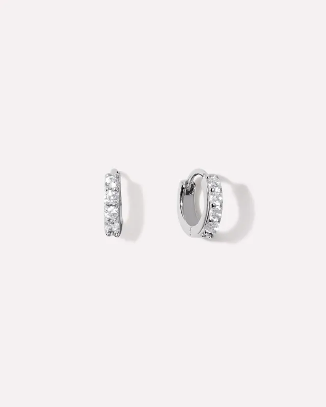 Huggie Hoop Earrings - Suzanne Silver sold by Boston Proper