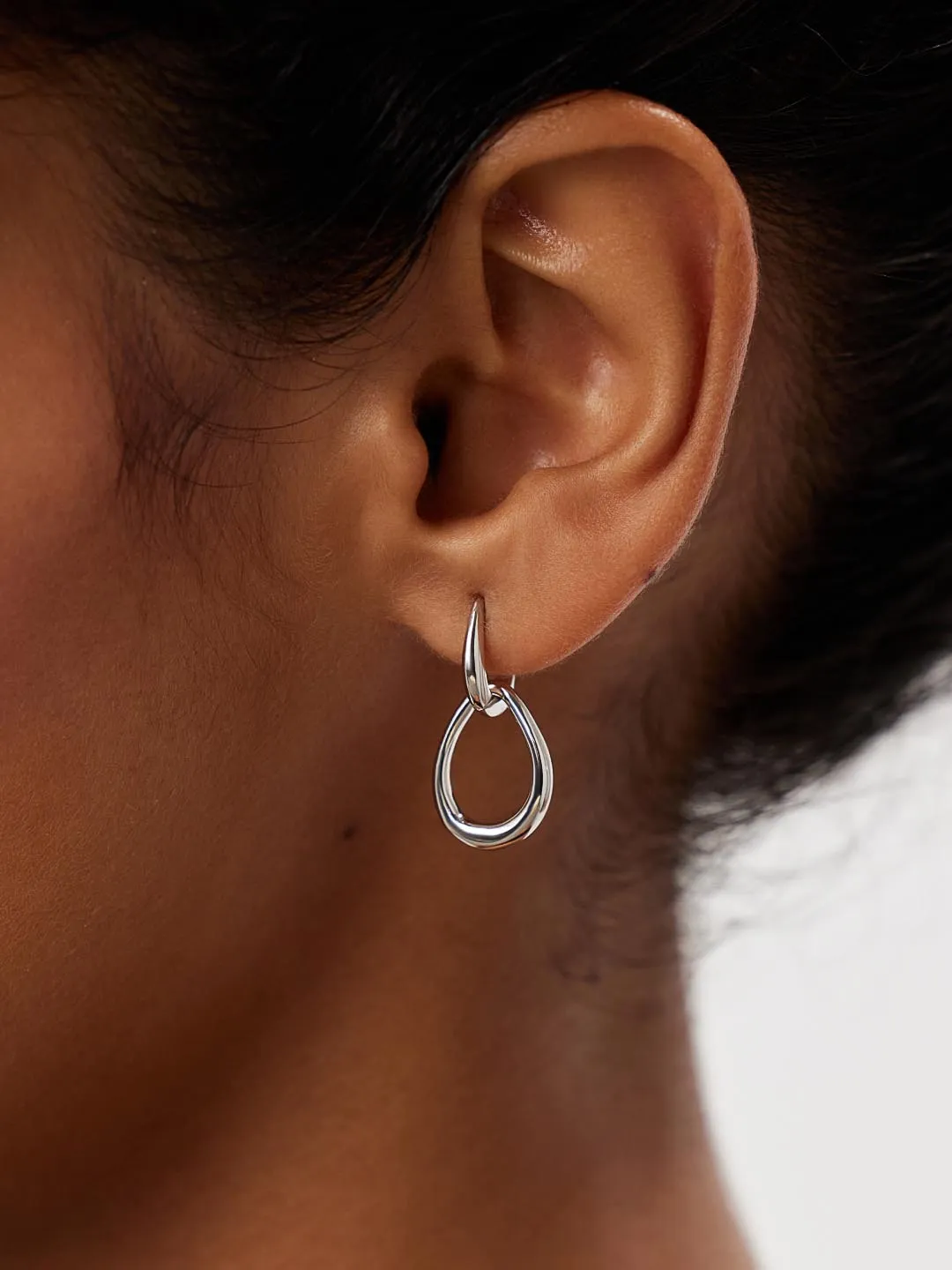 Silver Drop Earrings - Sage Silver sold by Boston Proper product image thumbnail 2