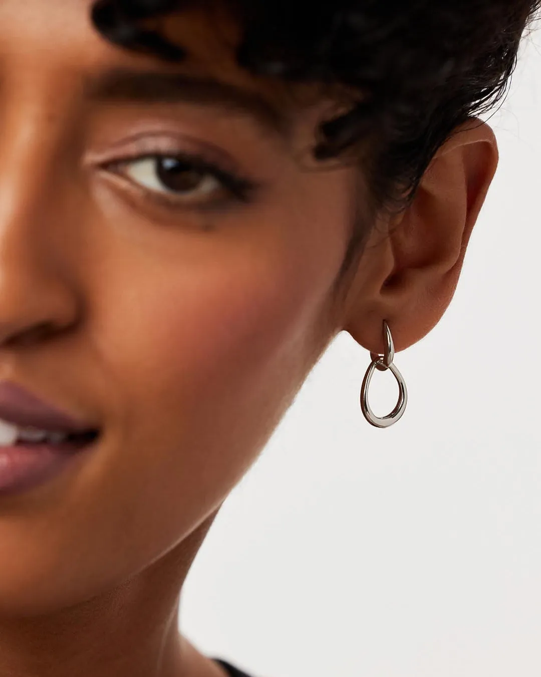 Silver Drop Earrings - Sage Silver sold by Boston Proper product image thumbnail 3