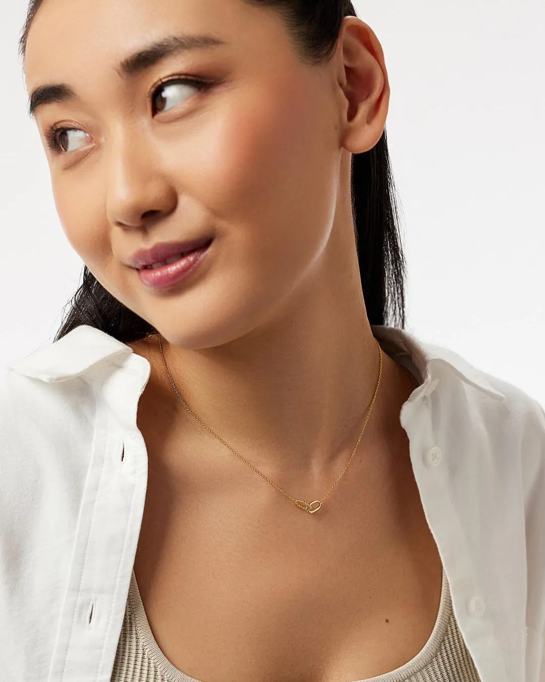 Gold Pendant Necklace - Juniper sold by Boston Proper product image thumbnail 4