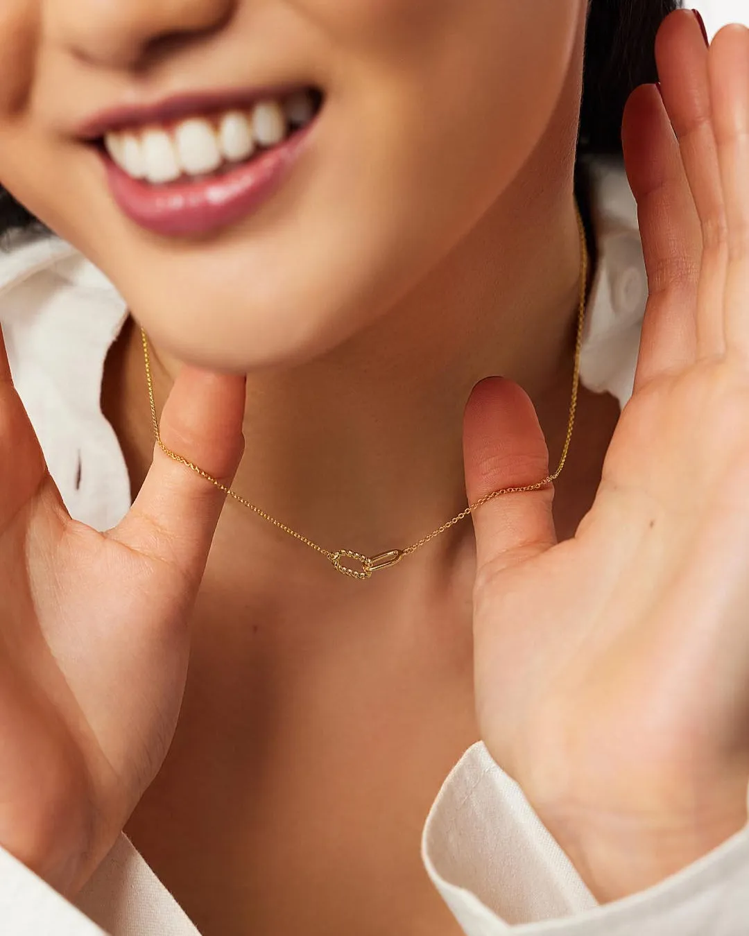 Gold Pendant Necklace - Juniper sold by Boston Proper product image thumbnail 3