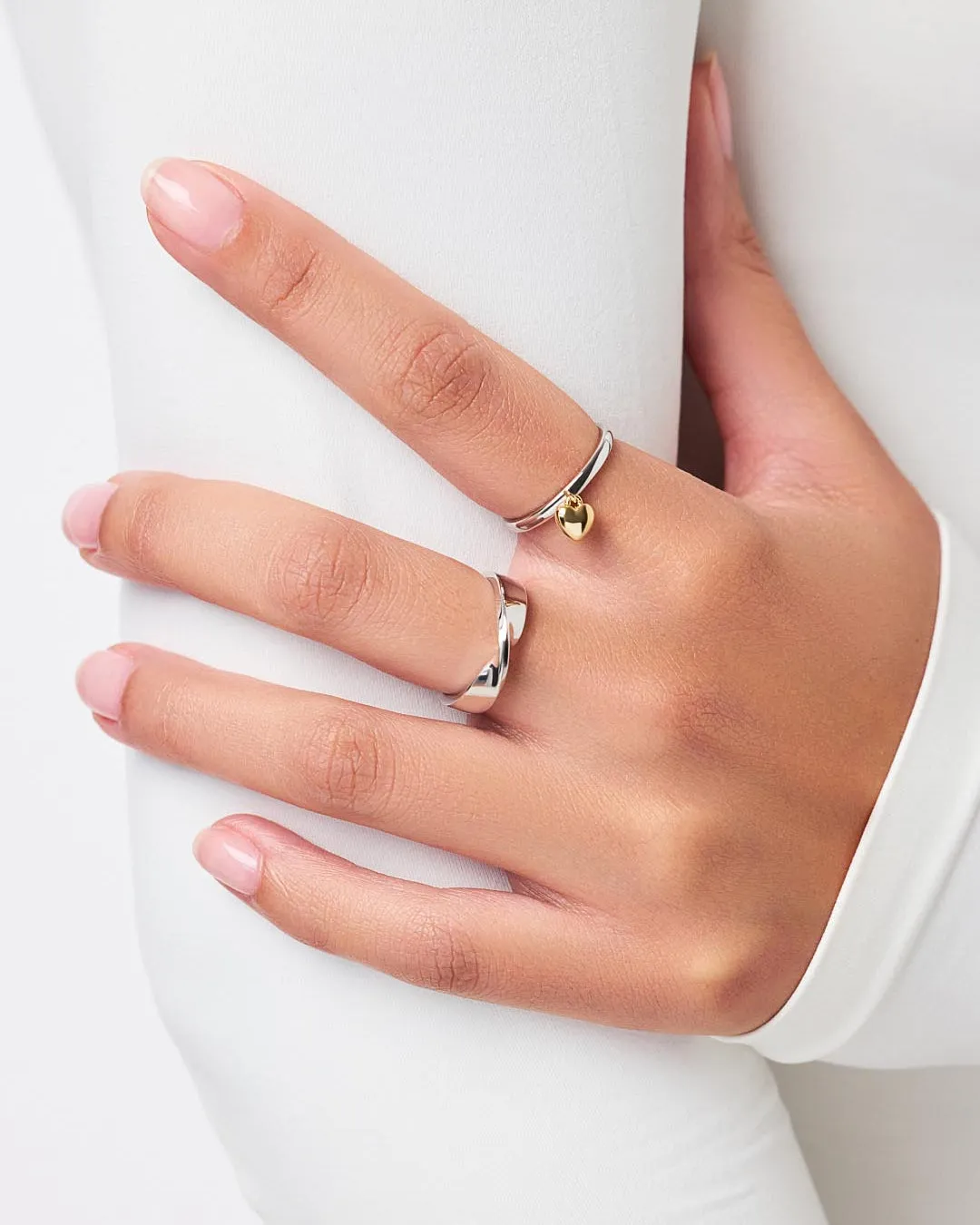 Heart Ring - Leia Two Tone sold by Boston Proper product image thumbnail 2