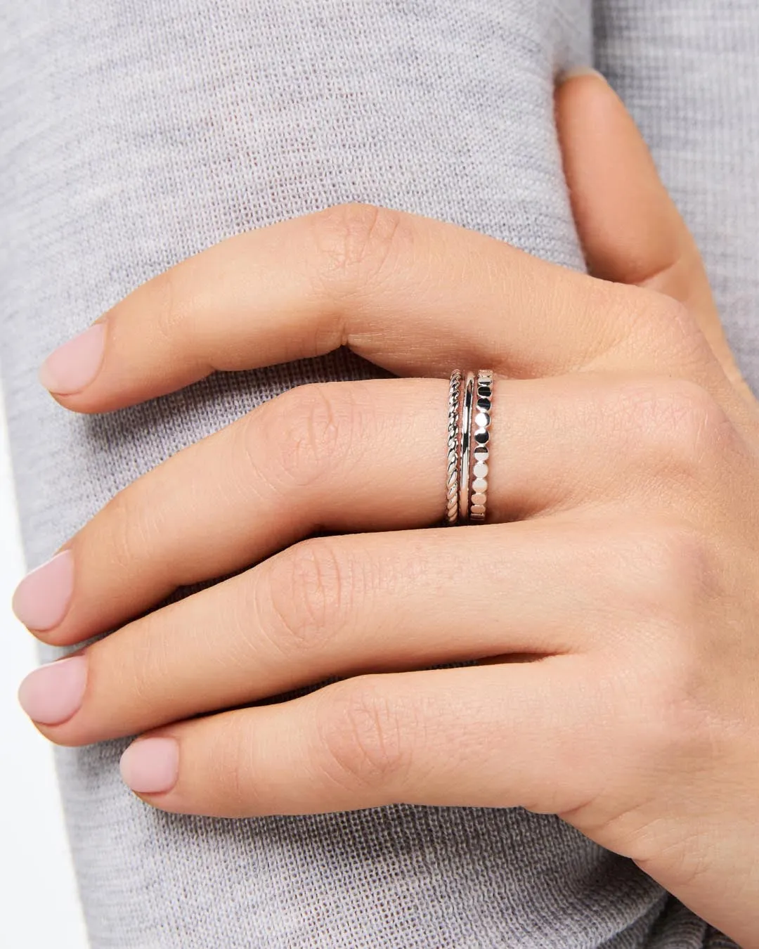 Ring Set - Adrianna Set Silver sold by Boston Proper product image thumbnail 3