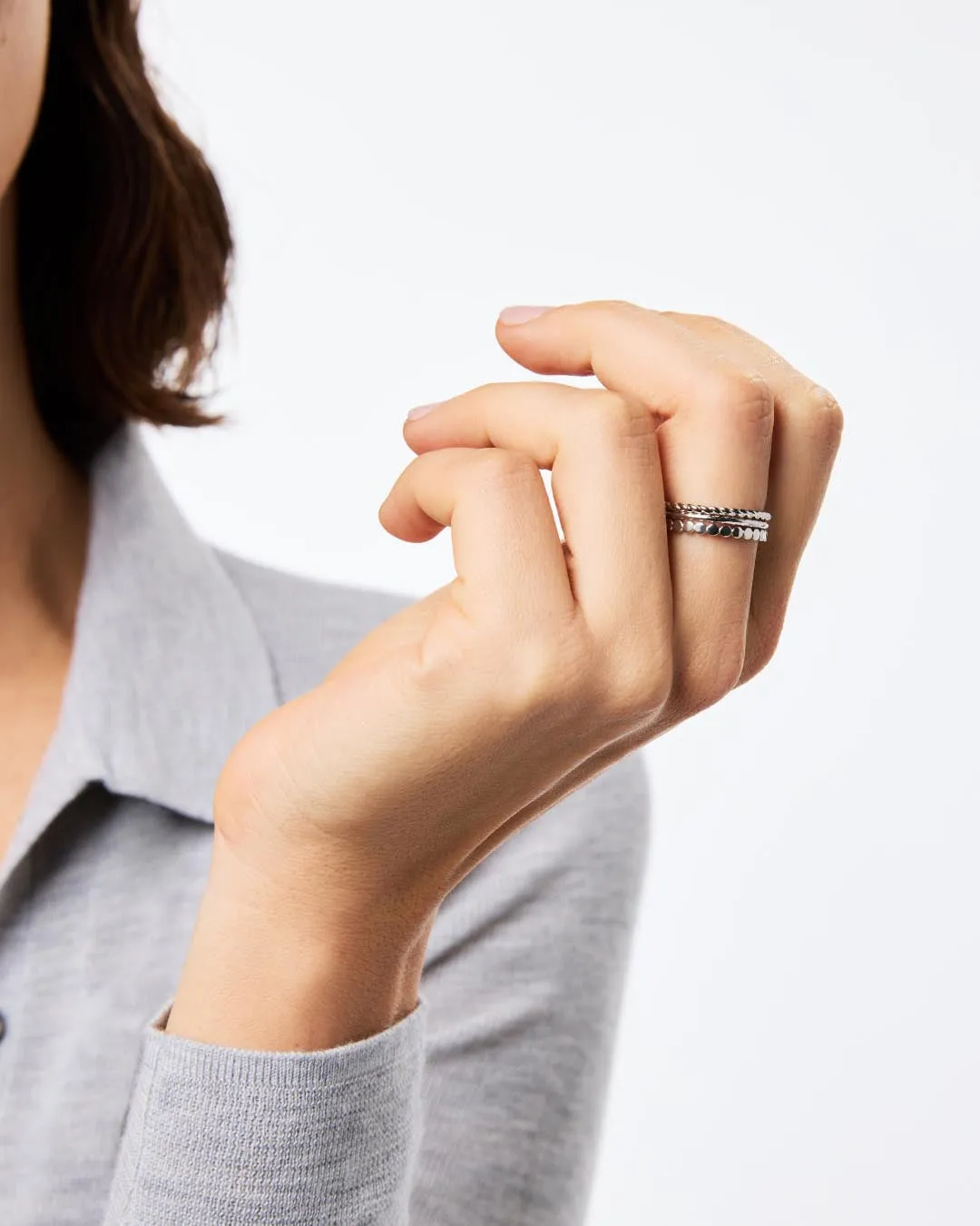 Ring Set - Adrianna Set Silver sold by Boston Proper product image thumbnail 4