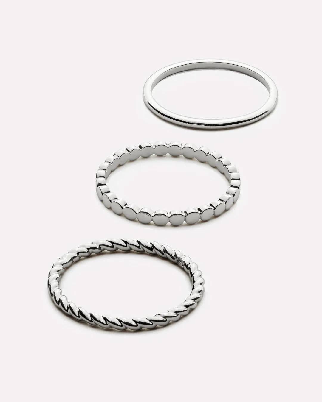 Ring Set - Adrianna Set Silver sold by Boston Proper