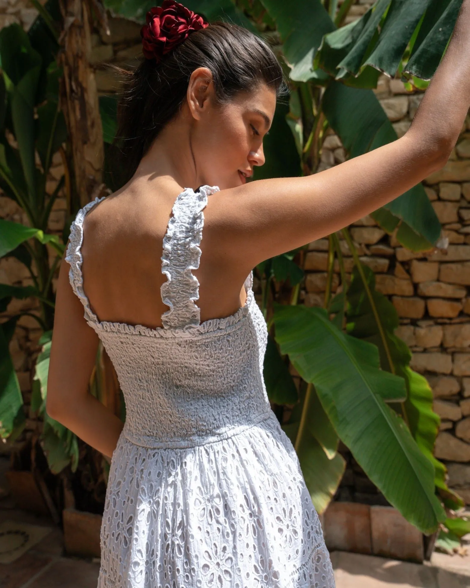 Kristen Dress Fresh White Seaside Eyelet sold by Boston Proper product image thumbnail 4