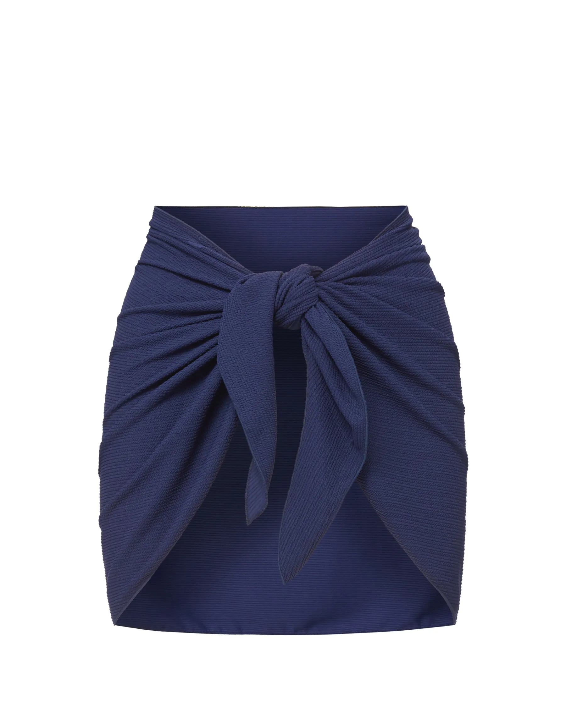 Liv Sarong in Navy Texture sold by Boston Proper
