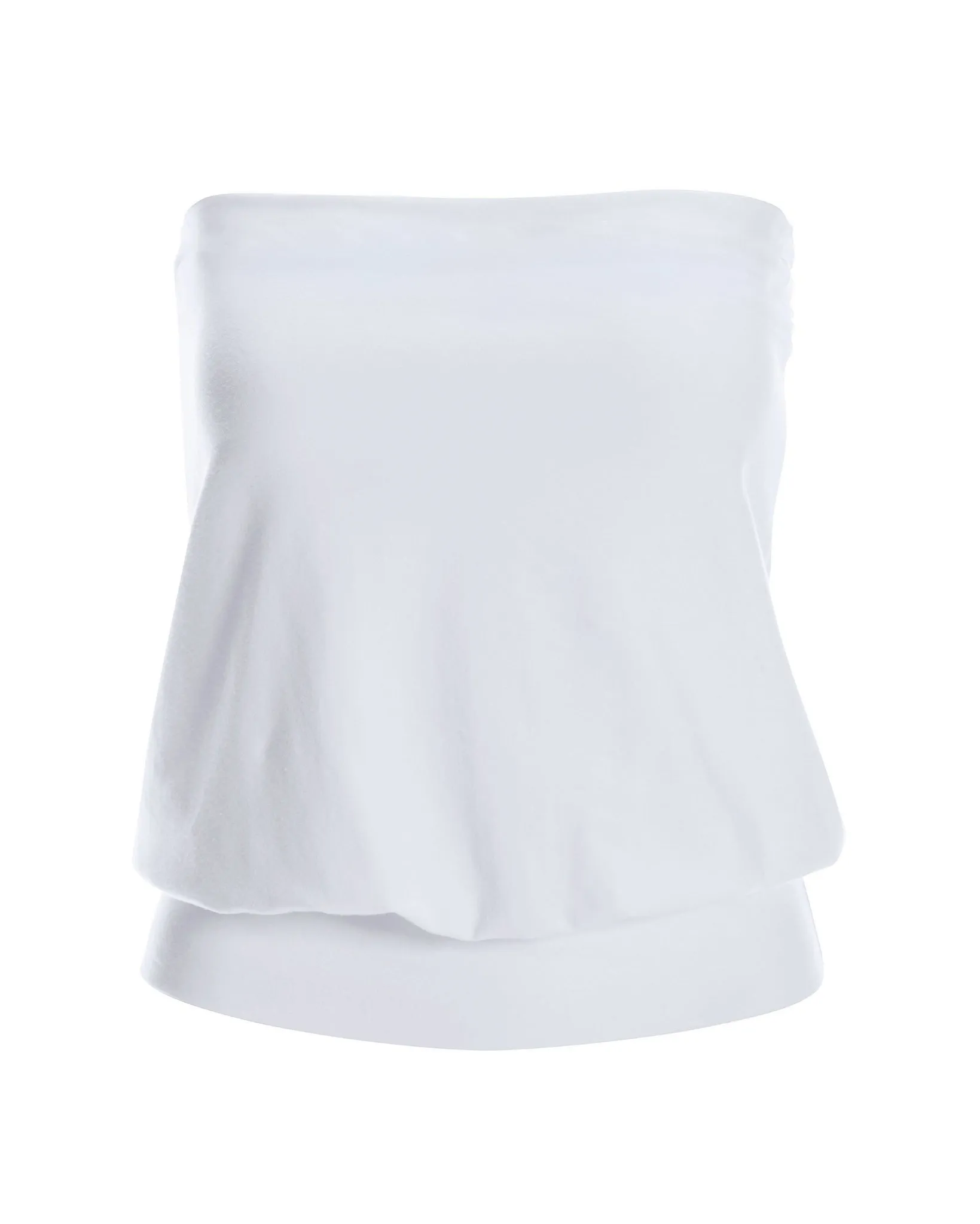 So Sexy Strapless Blouson Tube Top 2BL20 White sold by Boston Proper product image thumbnail 2