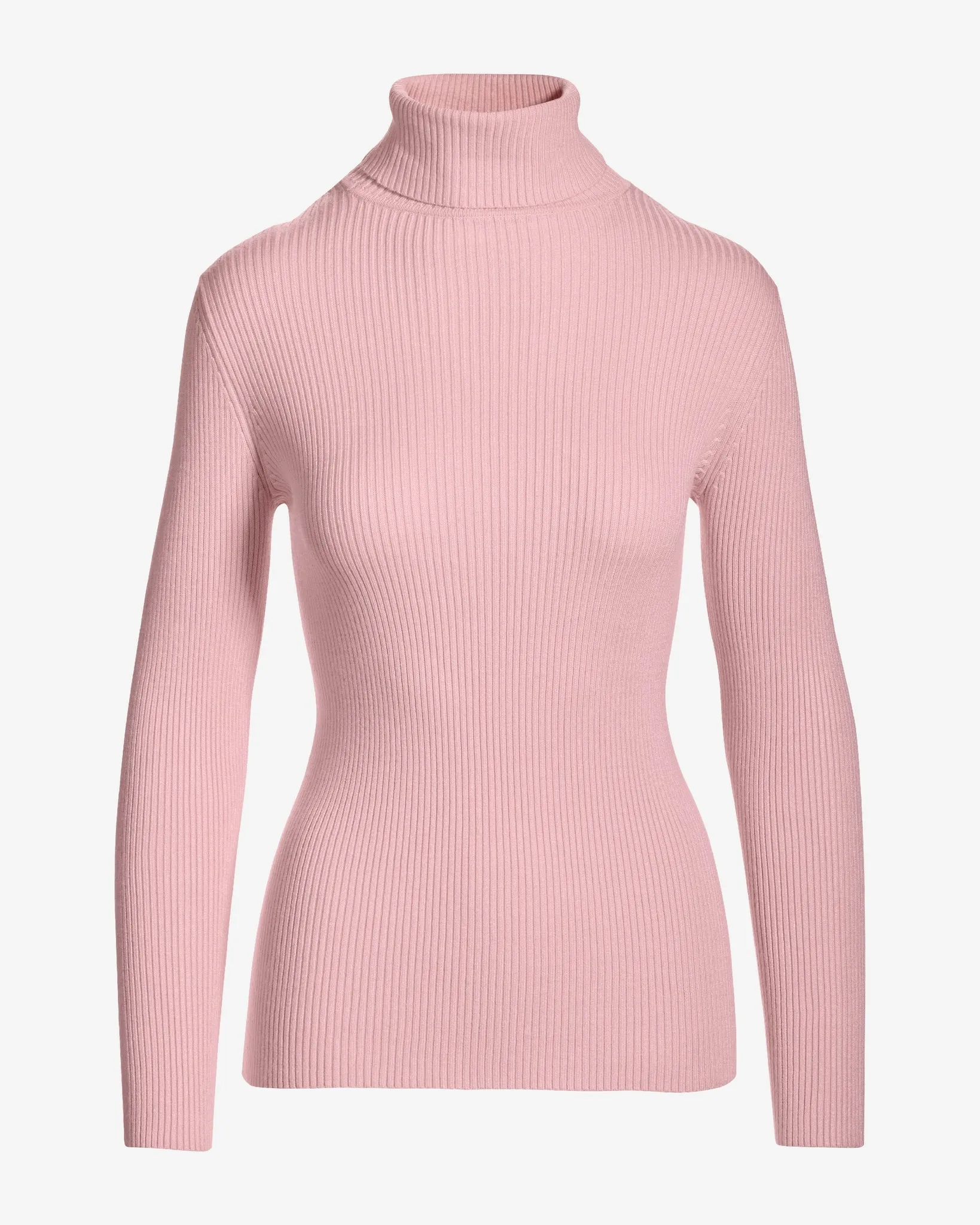 Ribbed Turtleneck Sweater Soft Pink sold by Boston Proper product image thumbnail 2