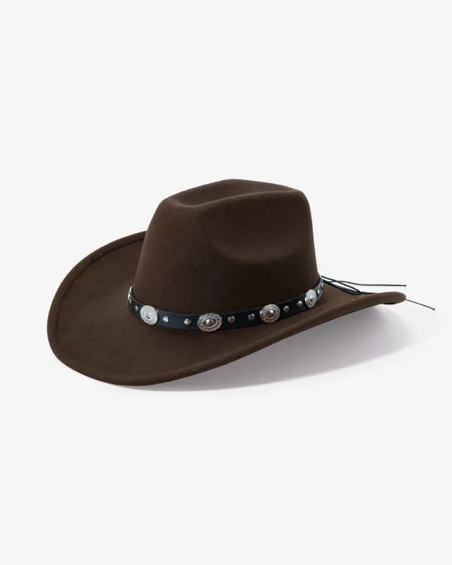 Western Trim Hat Brown sold by Boston Proper