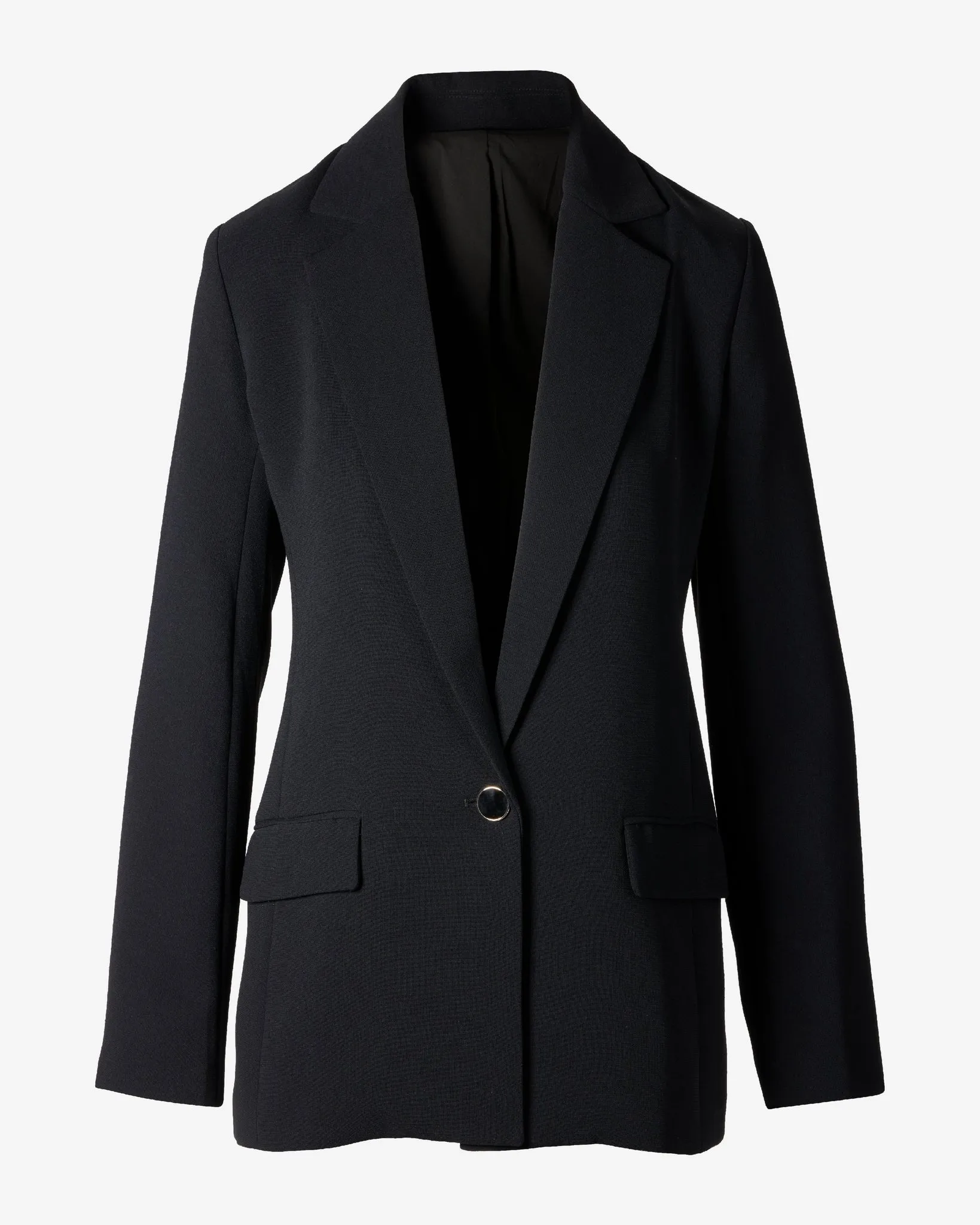 Relaxed Single Button Blazer Black sold by Boston Proper product image thumbnail 2