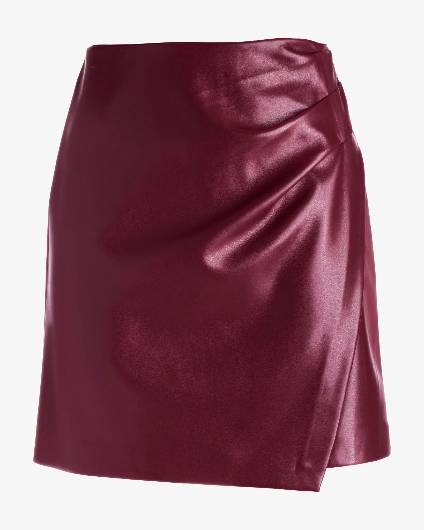 Faux Leather Mini Skirt Wine sold by Boston Proper product image thumbnail 2