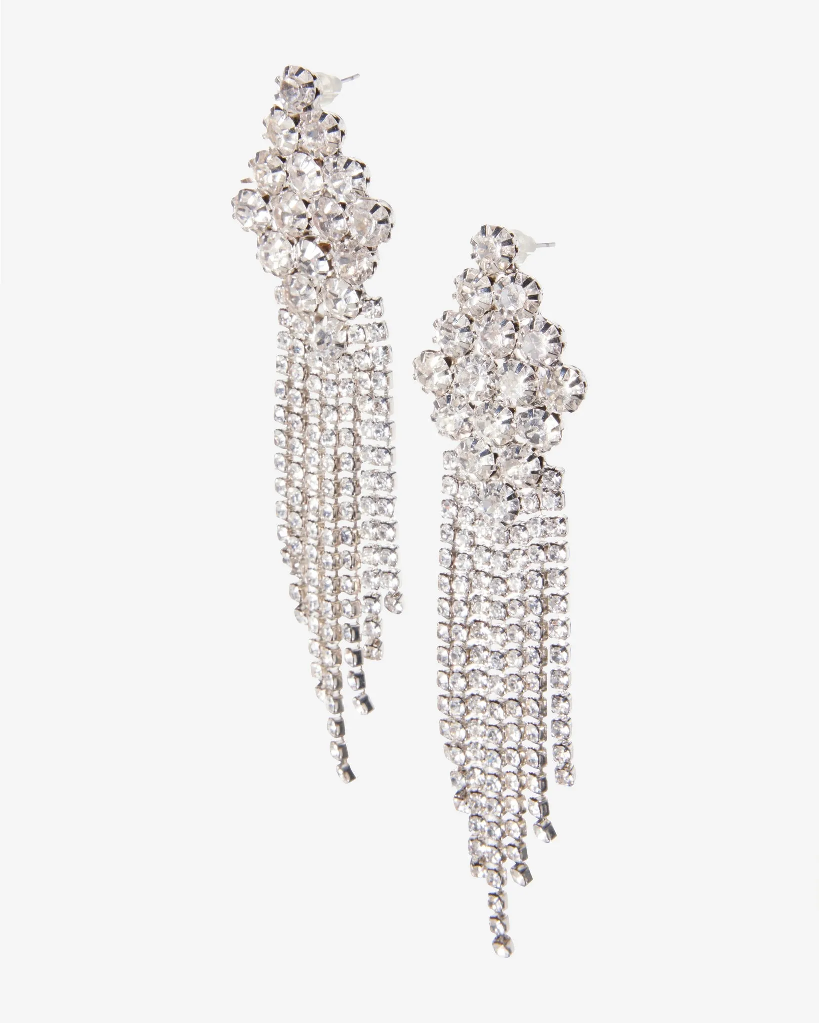 Occasion Rhinestone Drop Earring Silver sold by Boston Proper