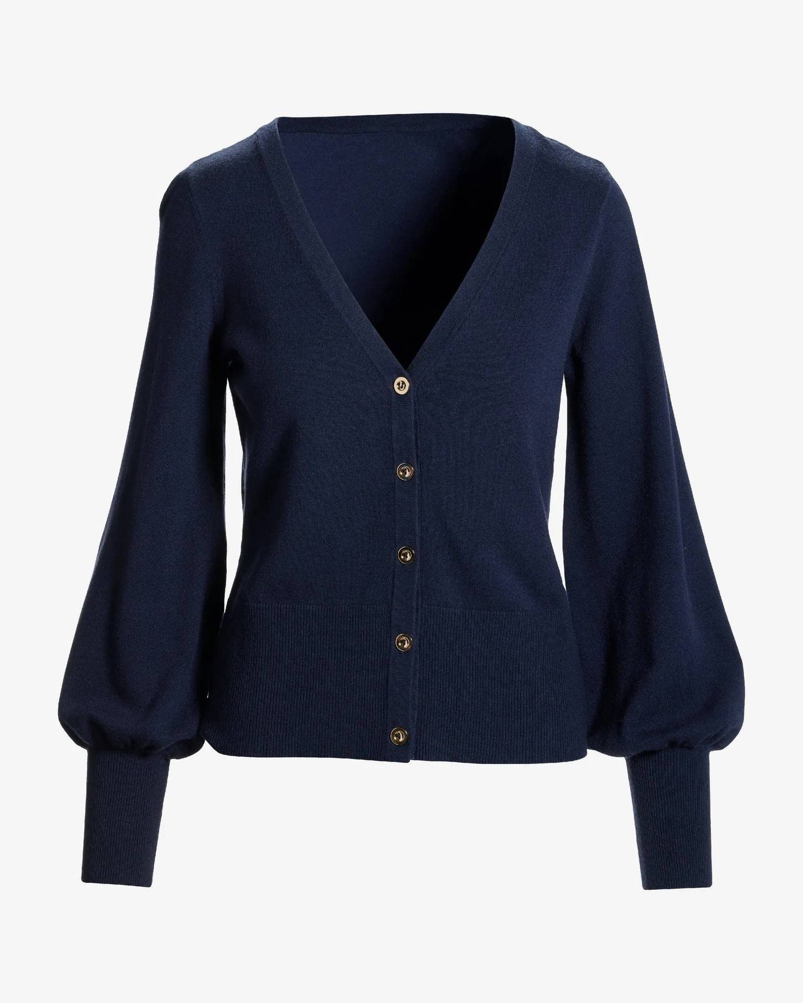 Lightweight Button Up Cardigan Sweater Navy sold by Boston Proper product image thumbnail 2