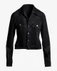 Fall Essential Faux Suede Puff Sleeve Jacket Black sold by Boston Proper