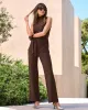 Beyond Travel High Rise Palazzo Pant Coffee Bean sold by Boston Proper