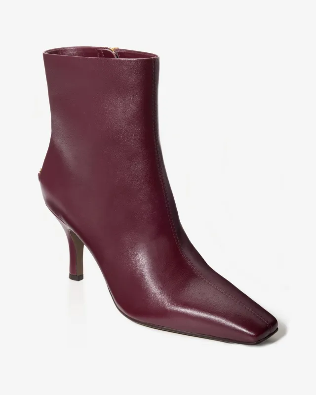 Kitten Heel Bootie Wine sold by Boston Proper