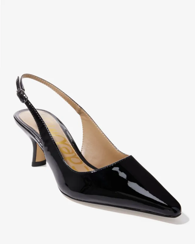 Sling-Back Kitten Heel Black sold by Boston Proper