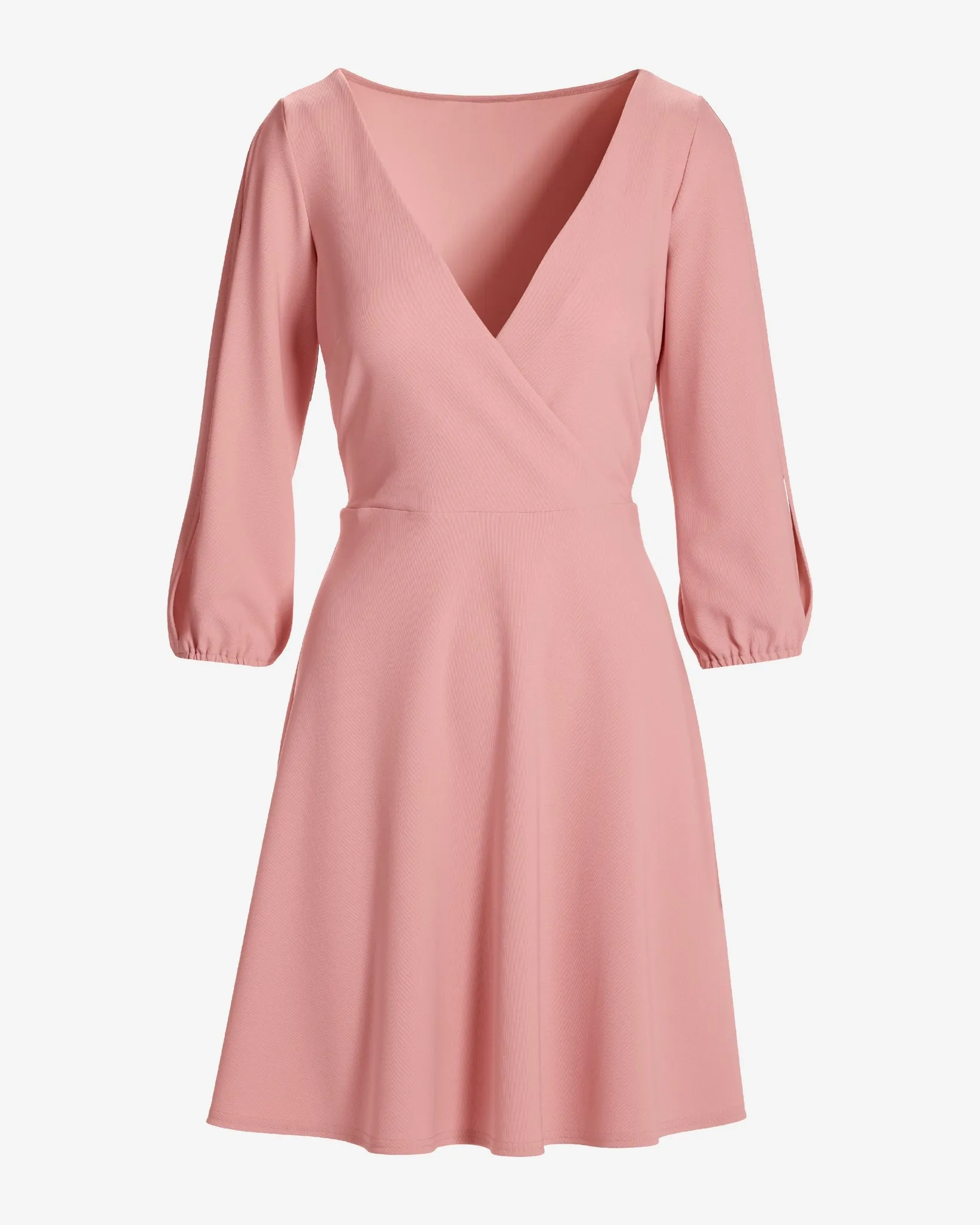 Beyond Travel Slit Sleeve Short Dress Bridal Rose sold by Boston Proper product image thumbnail 2