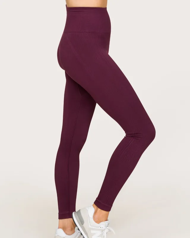 Barre Seamless Leggings Wine sold by Boston Proper