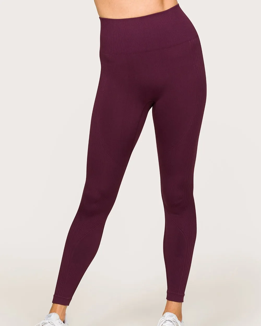 Barre Seamless Leggings Wine sold by Boston Proper product image thumbnail 2