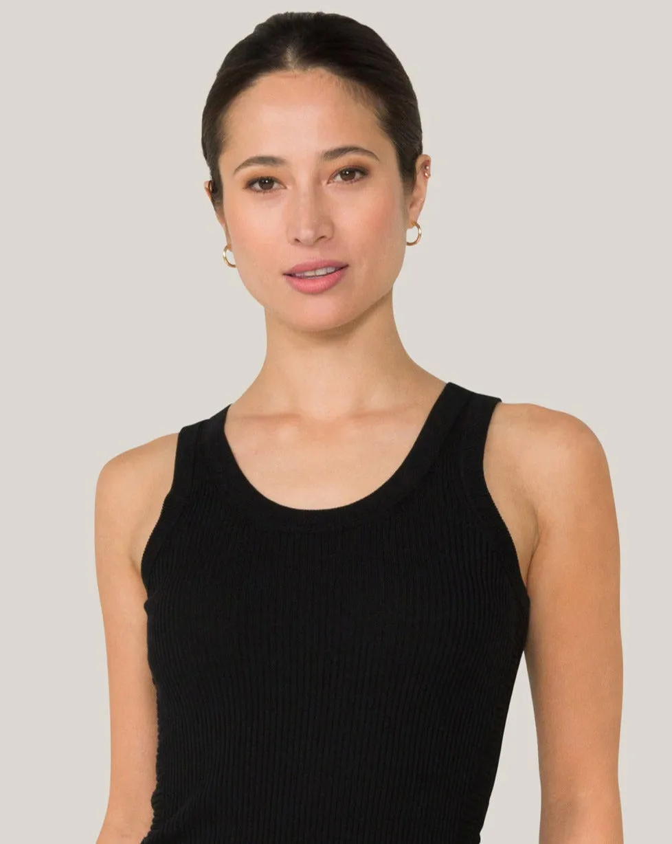 Vida Knit Tank Black sold by Boston Proper product image thumbnail 2