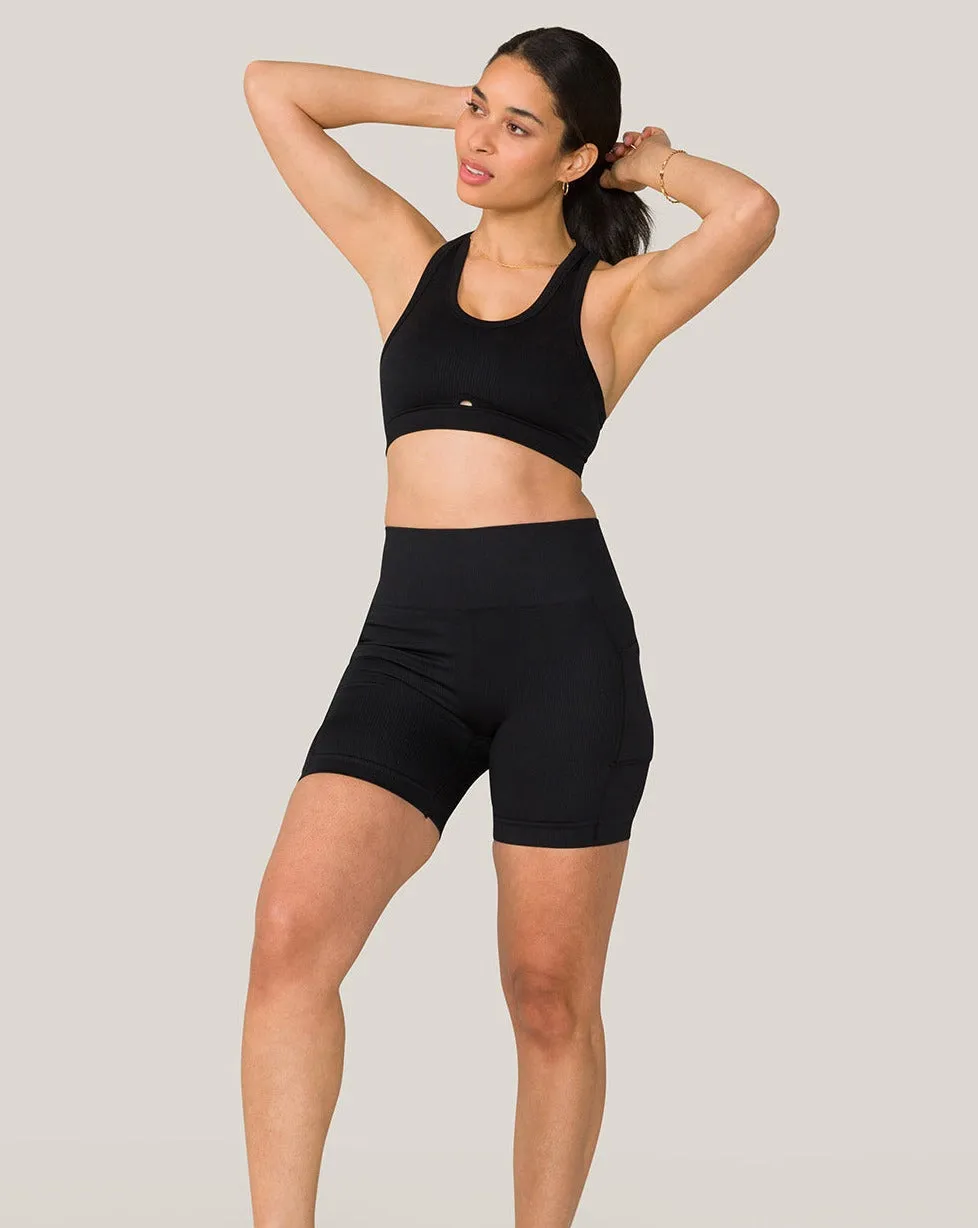 Seamless Pocket Short Black sold by Boston Proper product image thumbnail 5