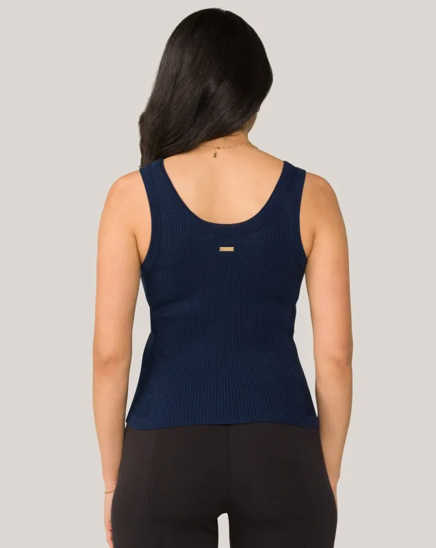 Vida Knit Tank Navy sold by Boston Proper