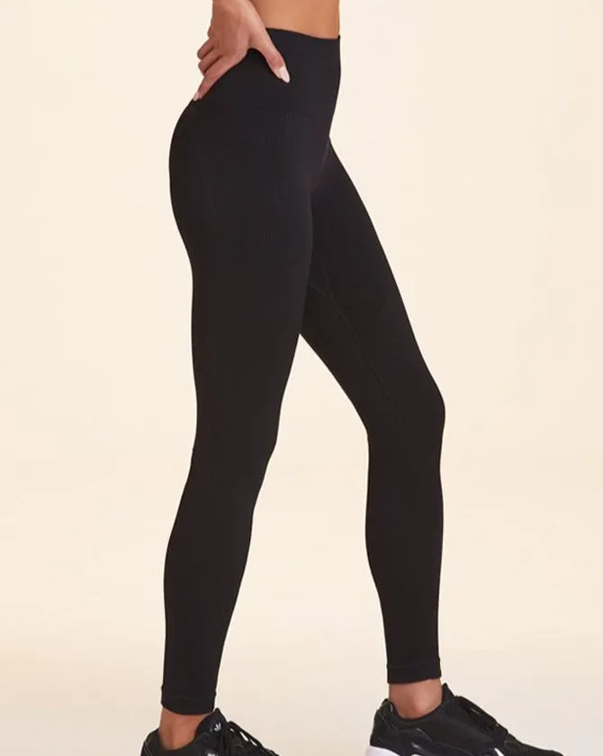 Barre Seamless Leggings Black sold by Boston Proper product image thumbnail 2