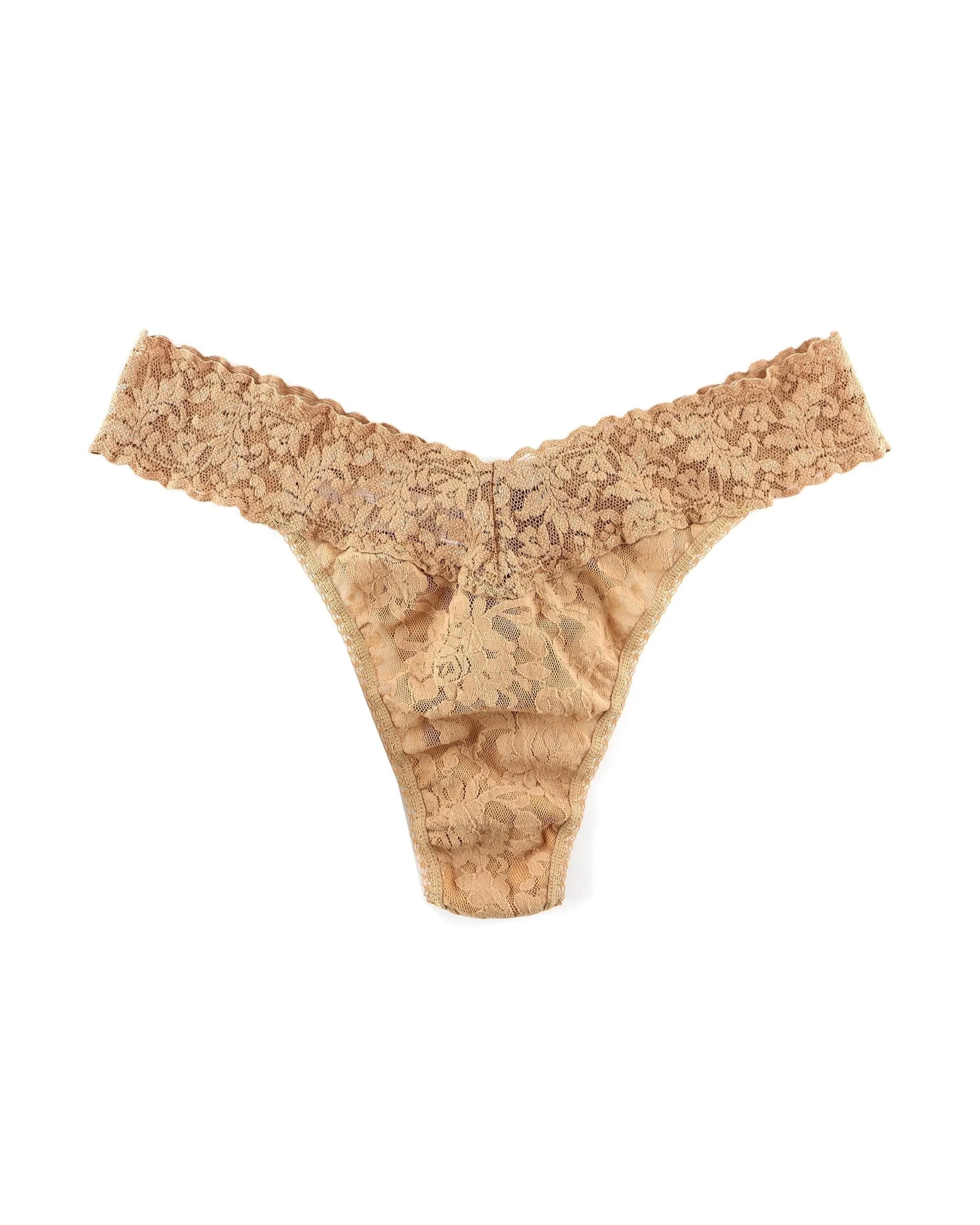 Signature Lace Original Rise Thong Suntan Beige sold by Boston Proper product image thumbnail 2