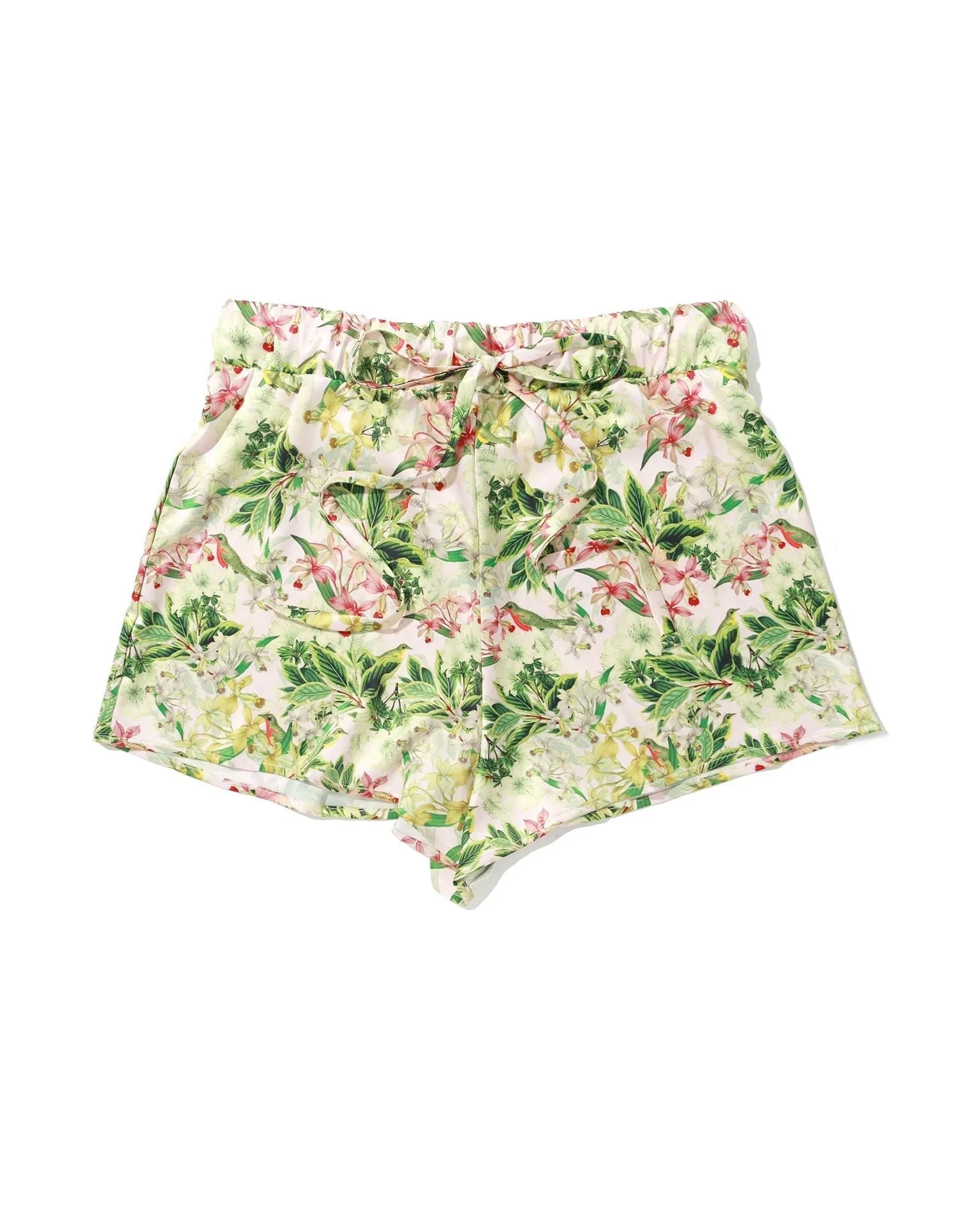 Satin Sleep Drawstring Short French Garden sold by Boston Proper product image thumbnail 4