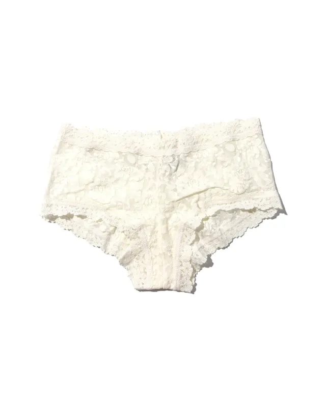 Signature Lace Boyshort Marshmallow sold by Boston Proper