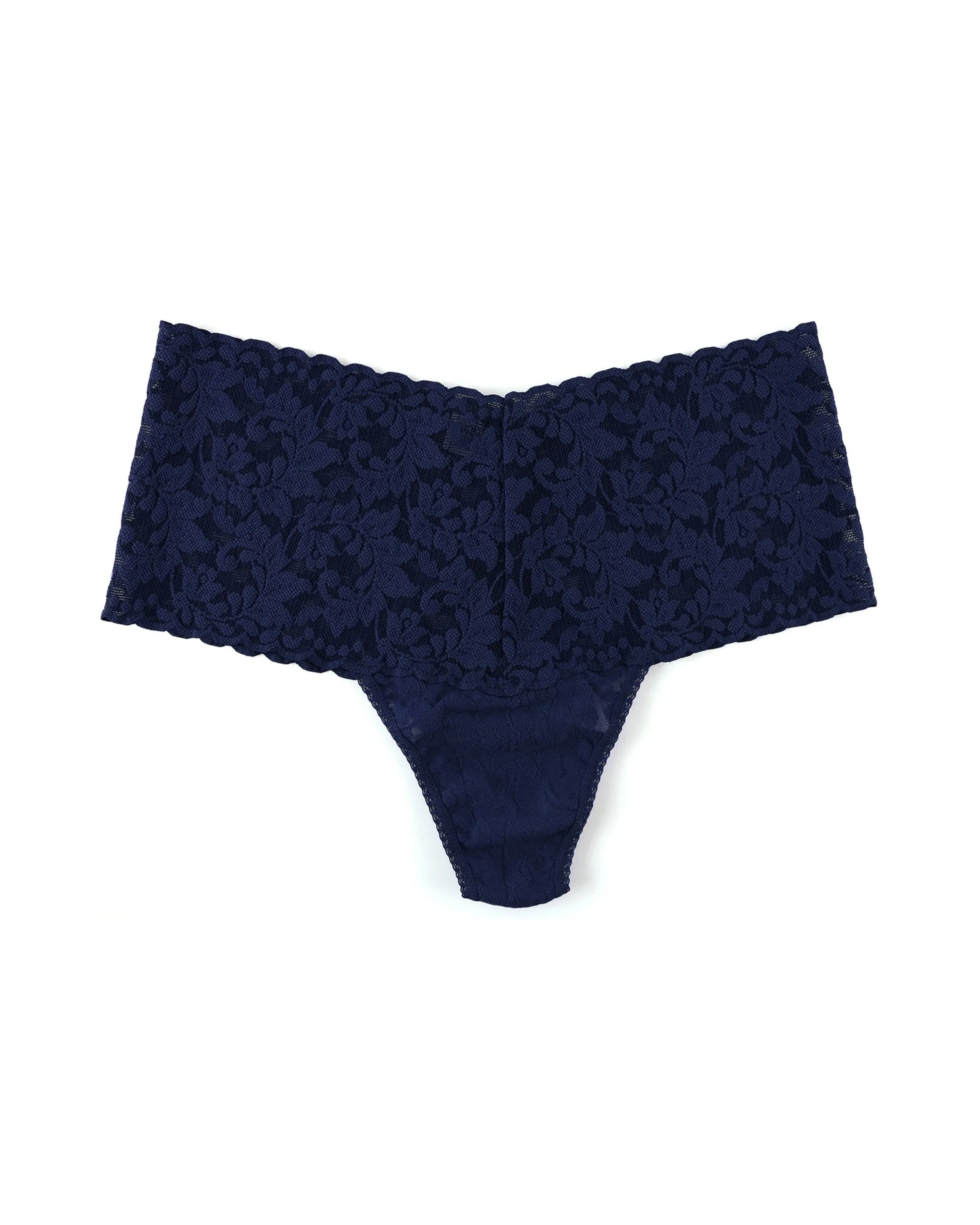 Retro Lace Thong Navy sold by Boston Proper product image thumbnail 3