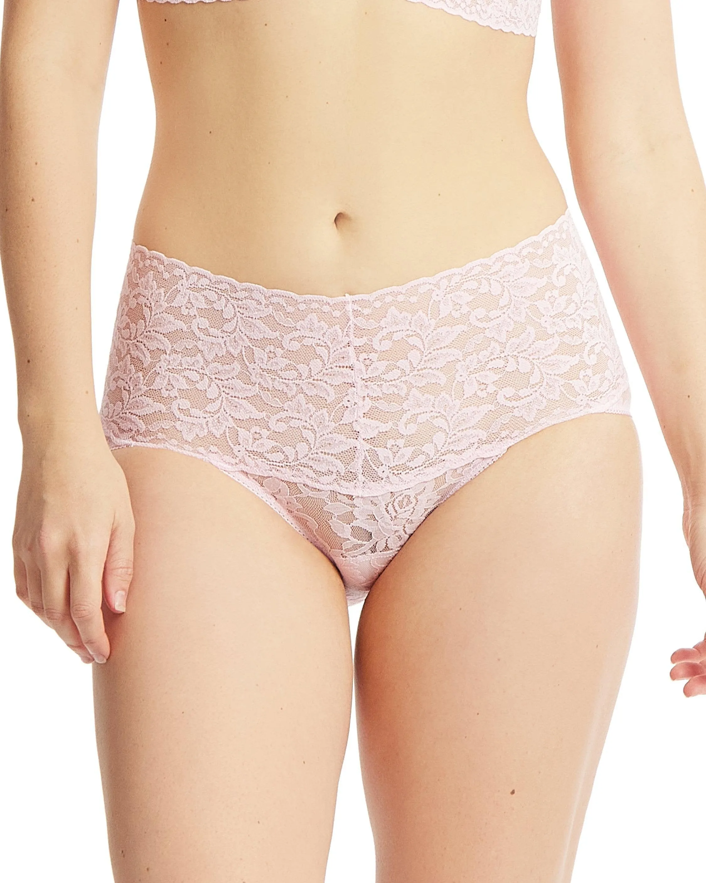 Retro Lace V-Kini Bliss Pink sold by Boston Proper product image thumbnail 2