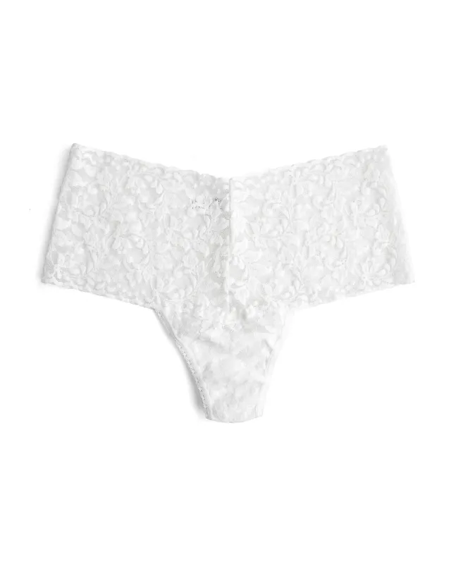 Retro Lace Thong White sold by Boston Proper