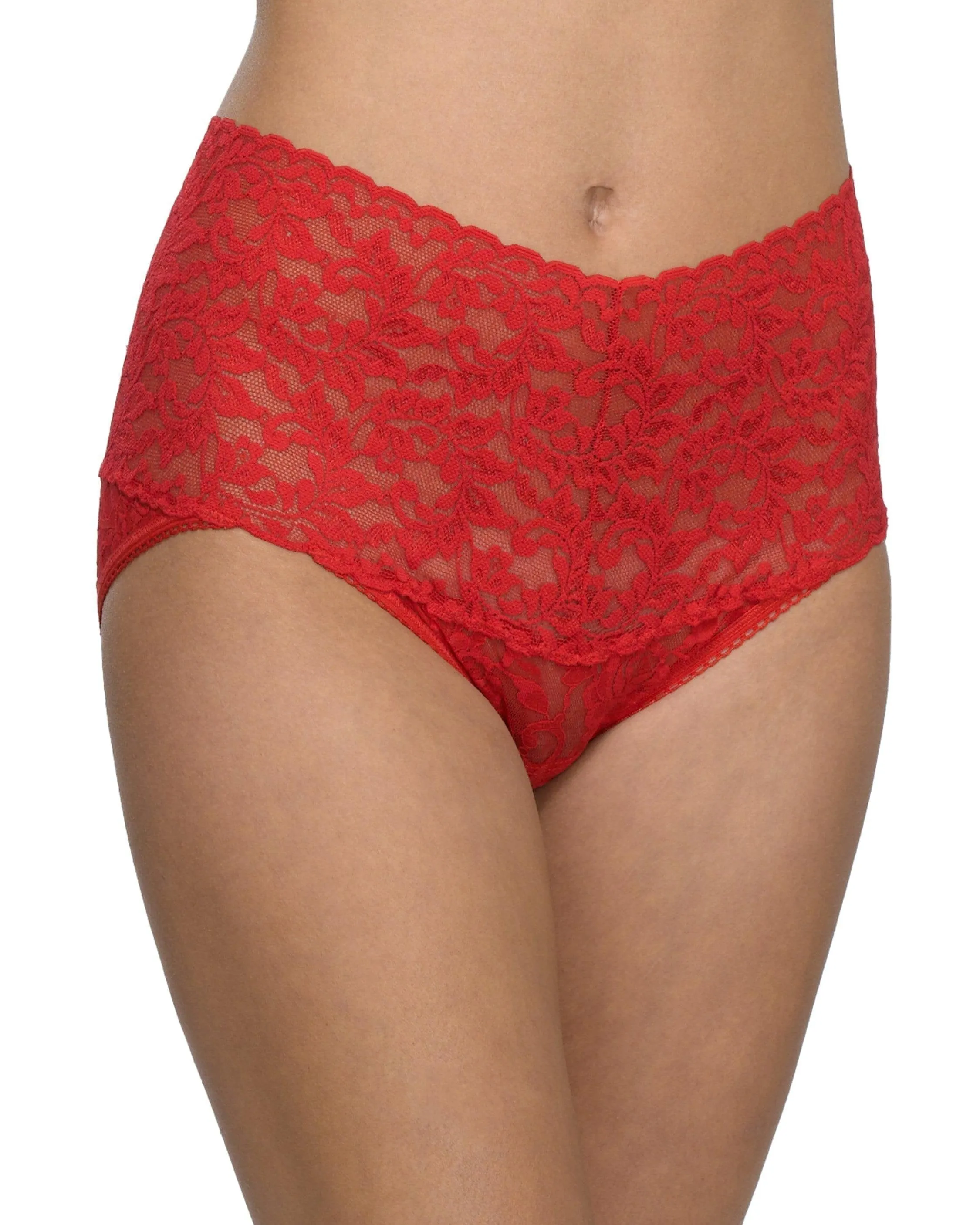 Retro Lace V-Kini Red sold by Boston Proper