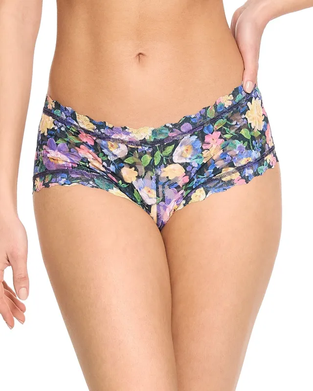 Printed Signature Lace Boyshort Dream Garden sold by Boston Proper