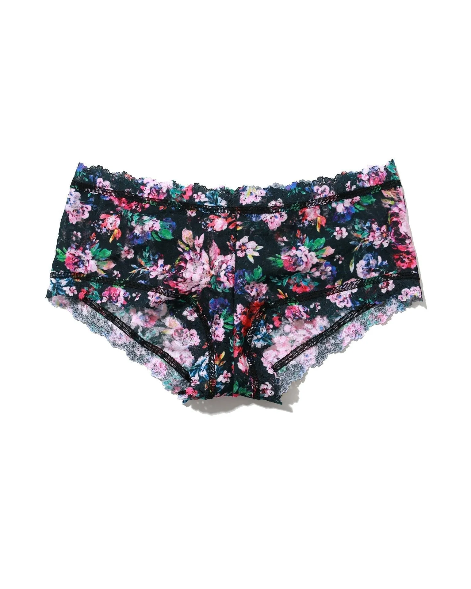 Printed Signature Lace Boyshort Dark Peonies sold by Boston Proper product image thumbnail 4
