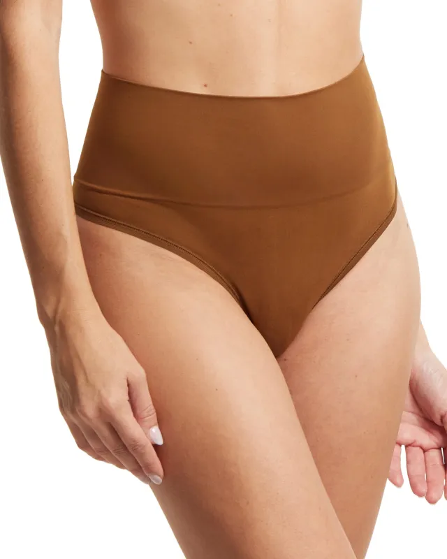 Body™ Midrise Thong Macchiato Brown sold by Boston Proper