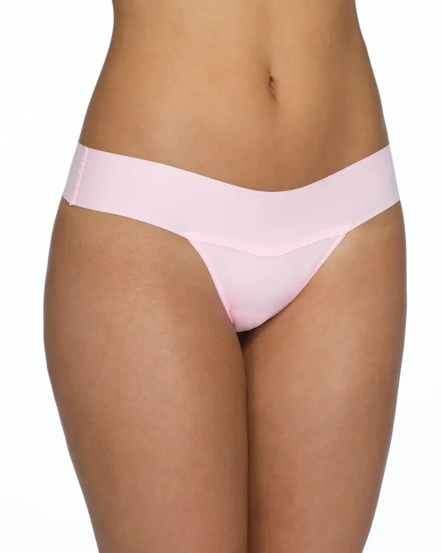 BreatheSoft® Natural Rise Thong Bliss Pink sold by Boston Proper