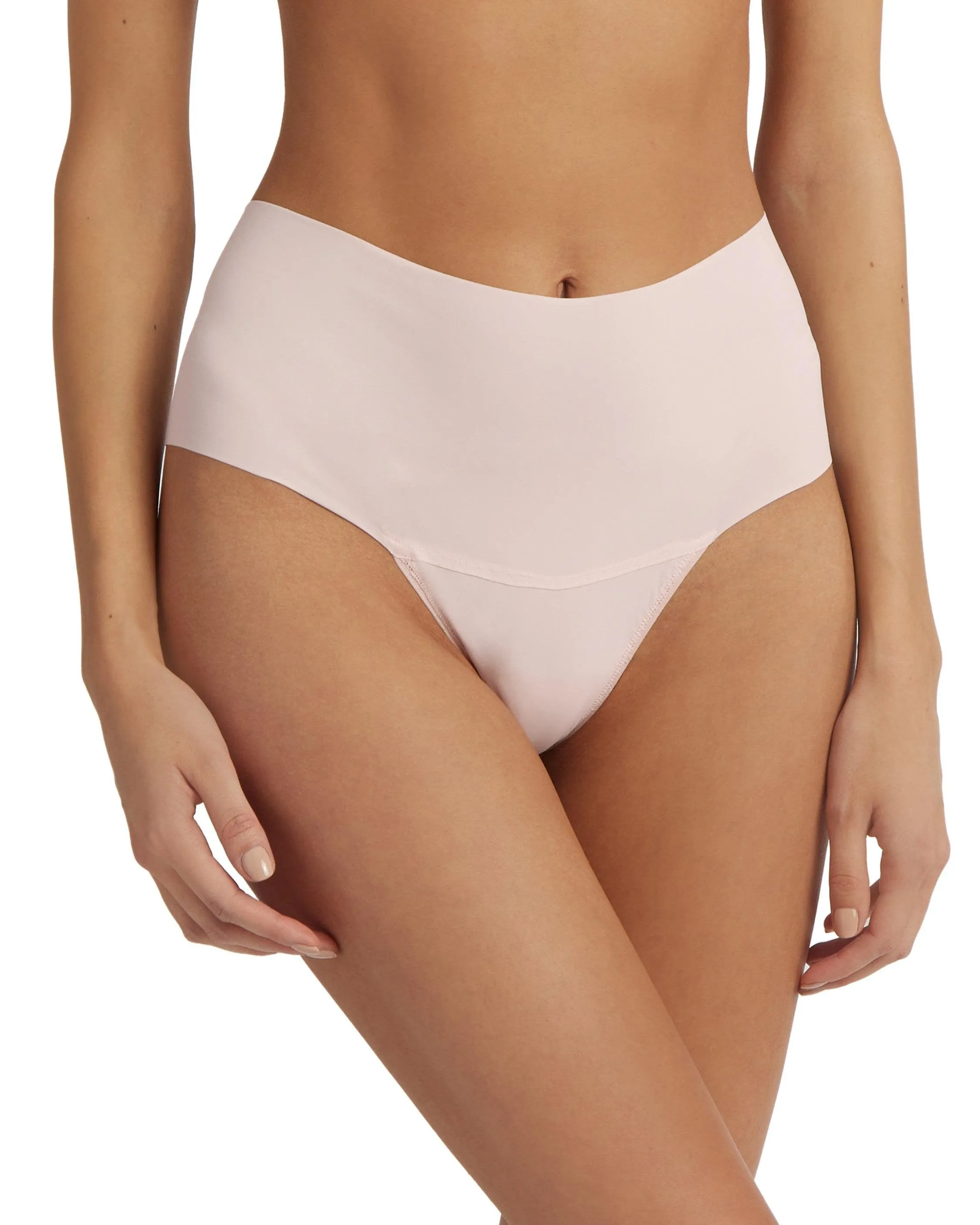 BreatheSoft® High Rise Thong Vanilla sold by Boston Proper