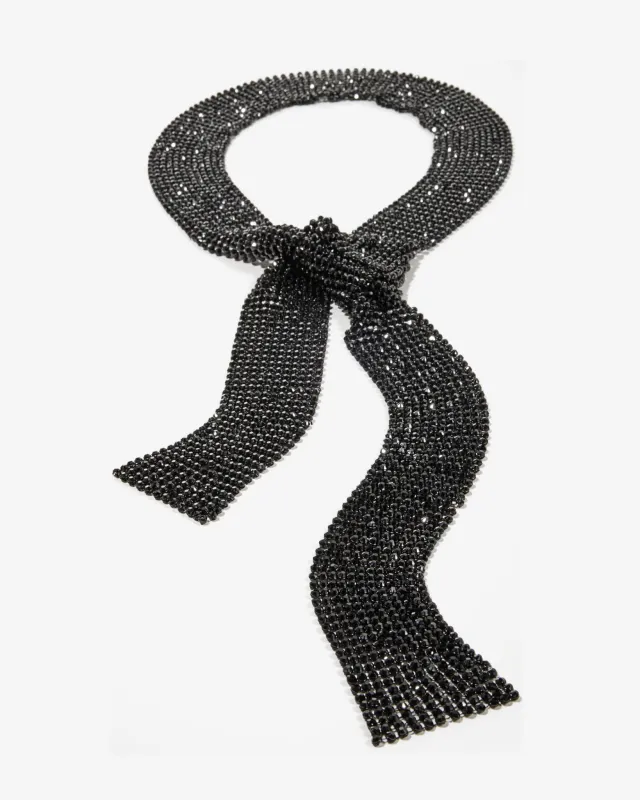 Sparkle Tie Occasion Necklace Black sold by Boston Proper