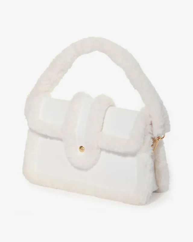 Shearling Purse White sold by Boston Proper