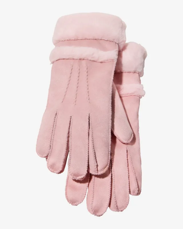 Pink Fur and Suede Glove Pink sold by Boston Proper