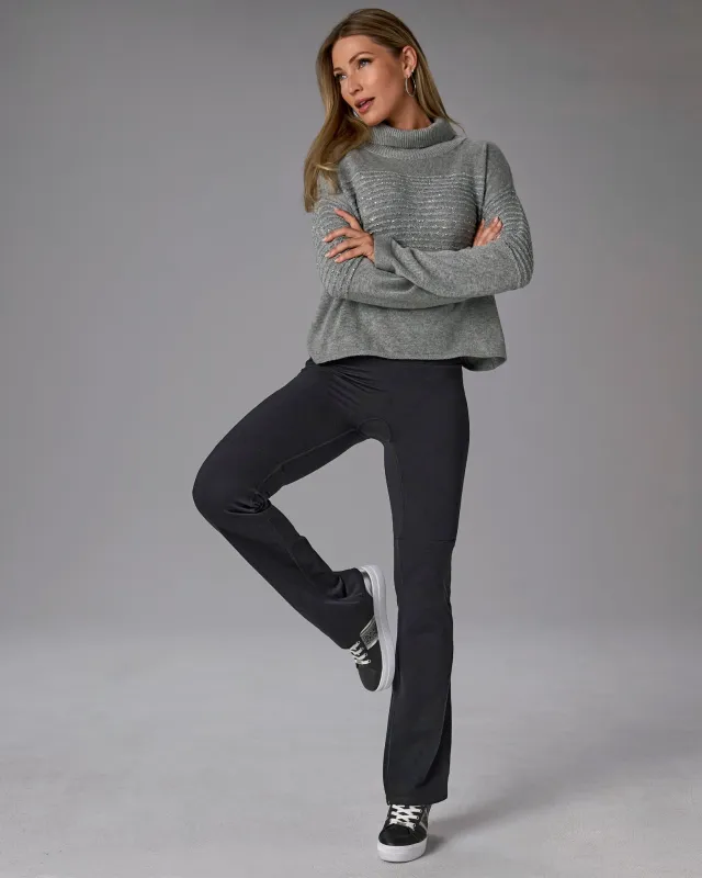 Bootcut Yoga Pant Black sold by Boston Proper
