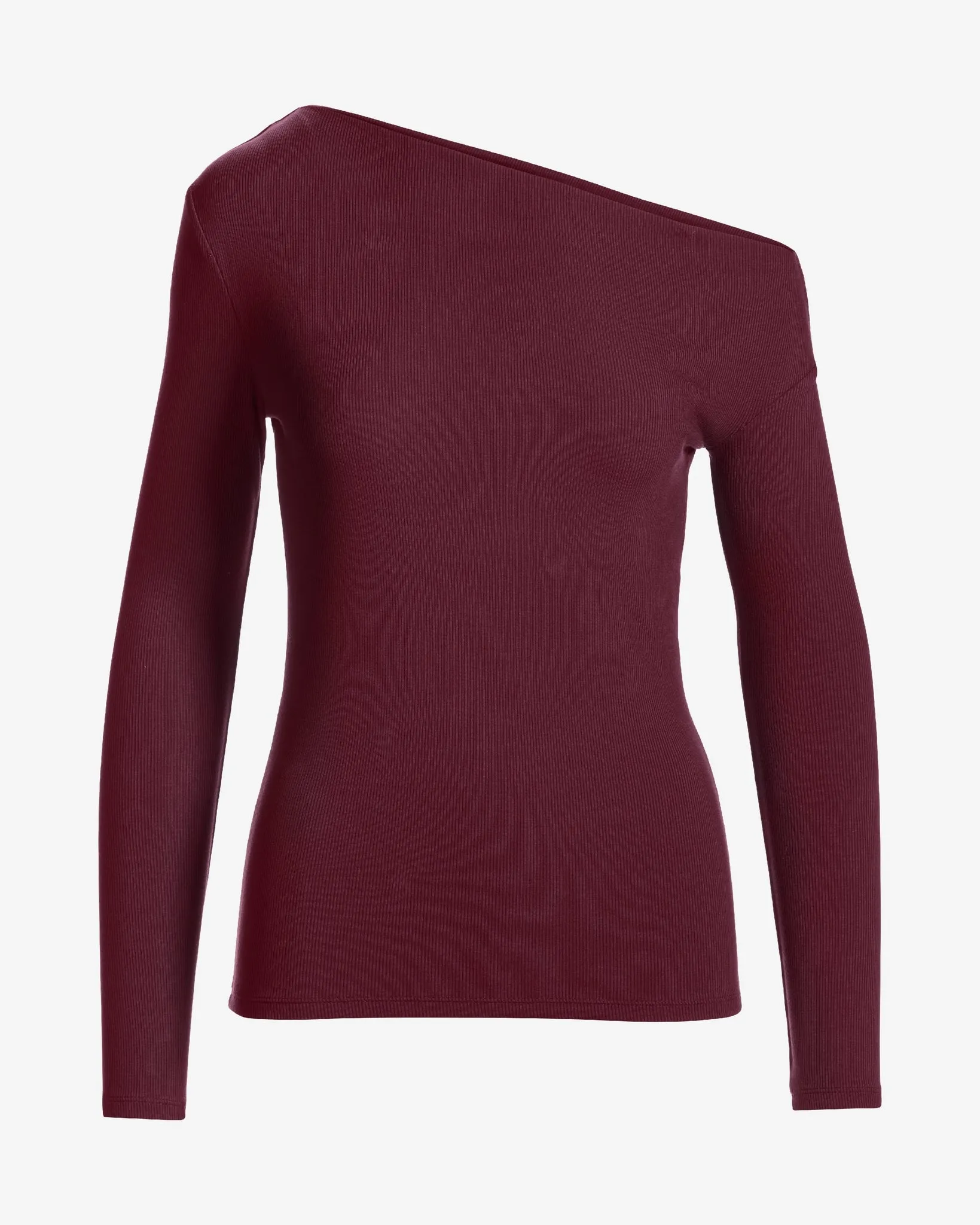 So Essential Slouchy Long Sleeve Top Black Cherry sold by Boston Proper product image thumbnail 2