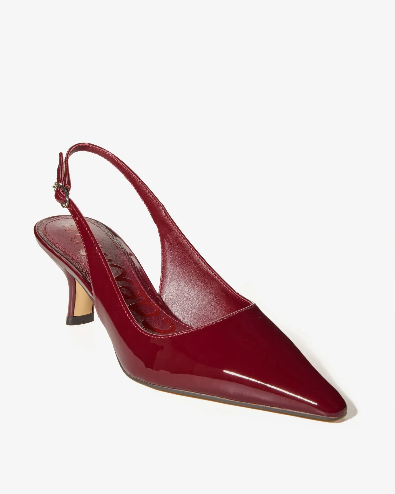 Sling-Back Kitten Heel Wine sold by Boston Proper