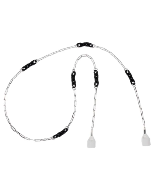 Espresso Black Silver AirPod Chain sold by Boston Proper