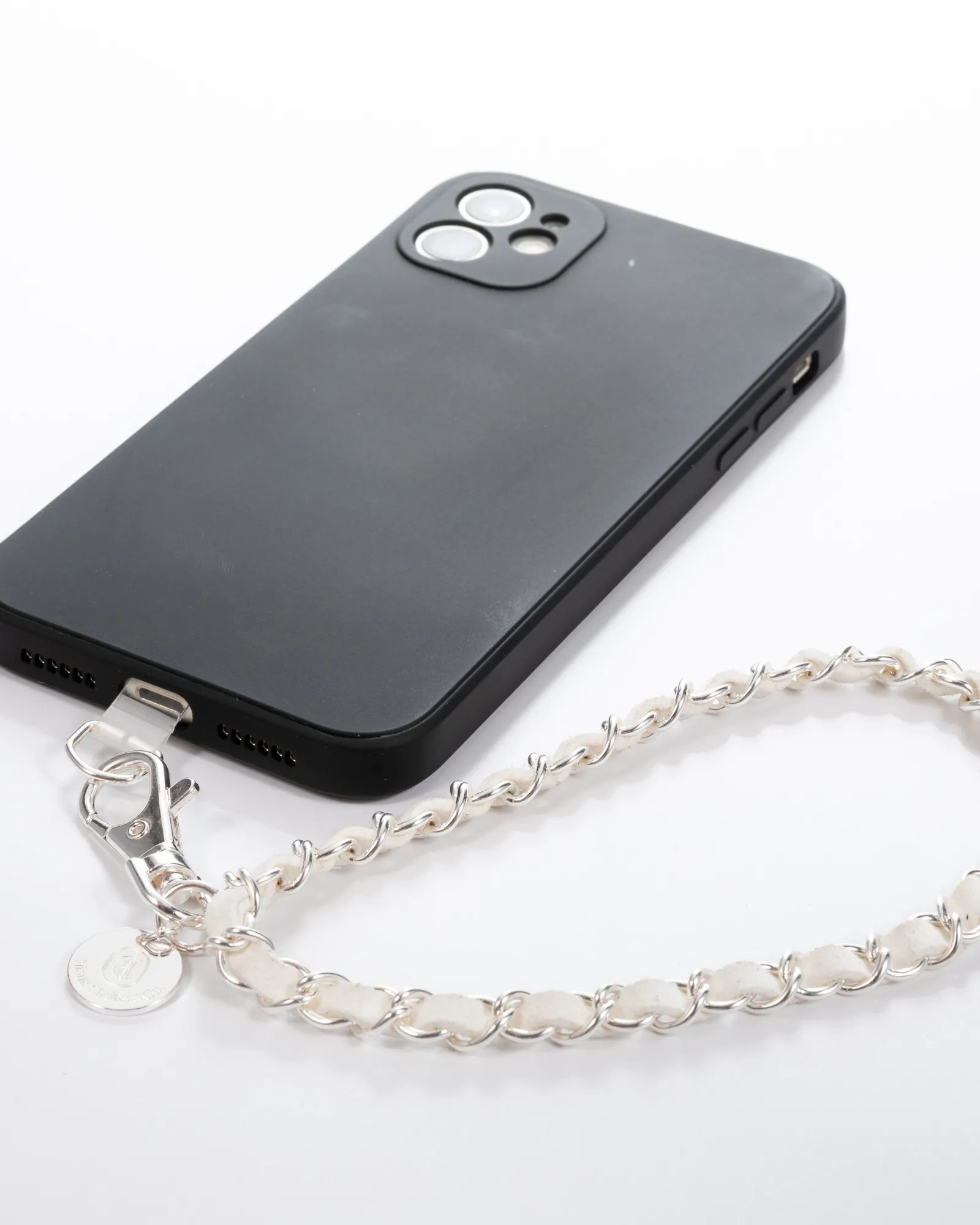 Summer White Silver Phone Wristlet sold by Boston Proper