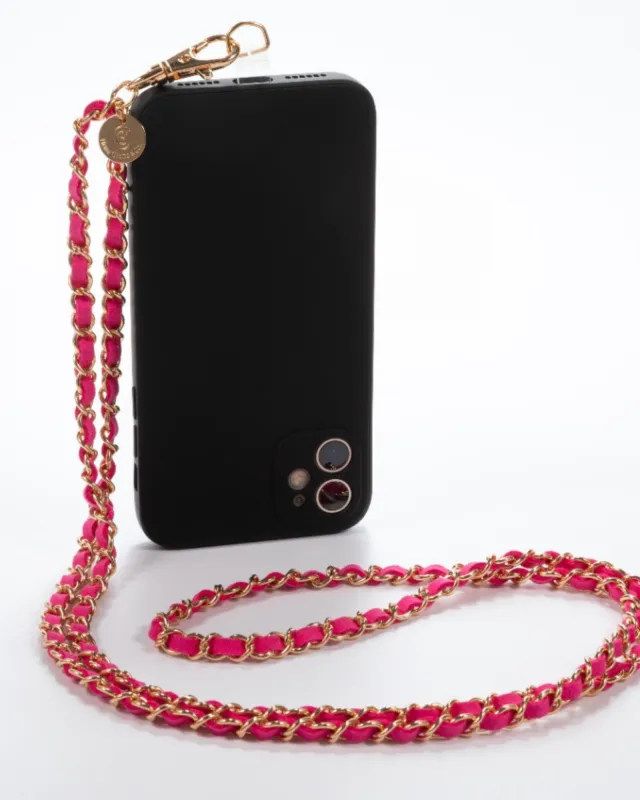 Hollywood Hot Pink Crossbody Phone Chain sold by Boston Proper